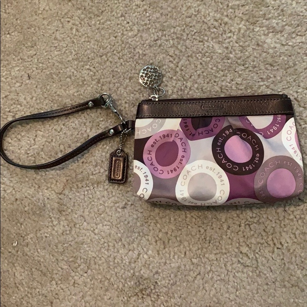 Coach wristlet clutch